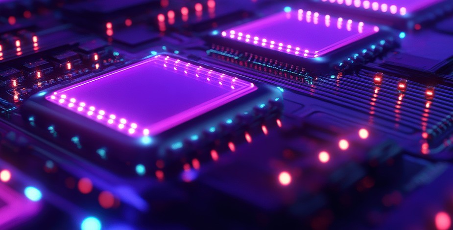 抽象灯光下的 NAND