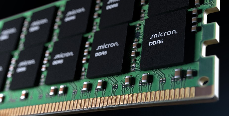DDR5 SDRAM 器件的正面特写
